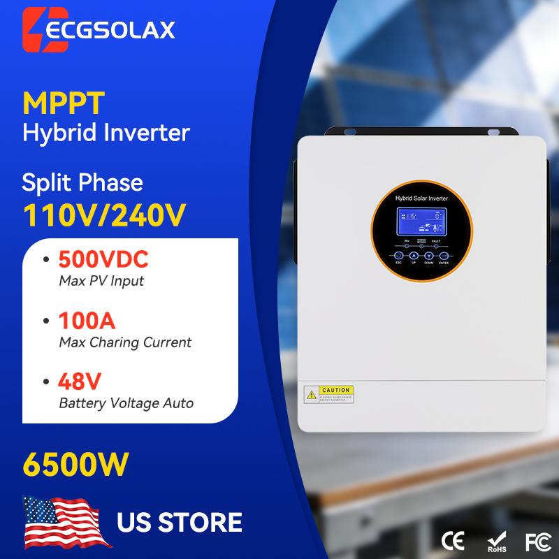 Flexible Solar Panel - ECGSOLAX 6.5KW Hybrydowy Inwerter Solarny US&EU