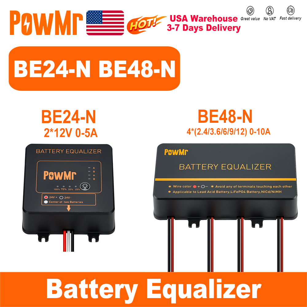 Lifepo4 Battery Pack - PowMr USA 24V 48V Balanser Baterii