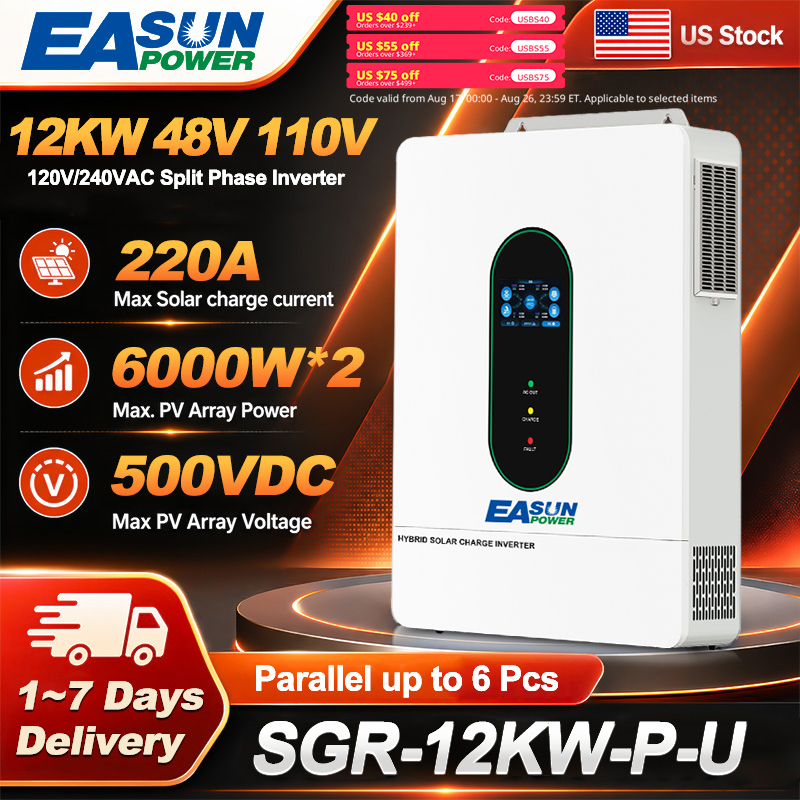 Flexible Solar Panel - EASUN US 12KW 12000W Inwerter Solarny