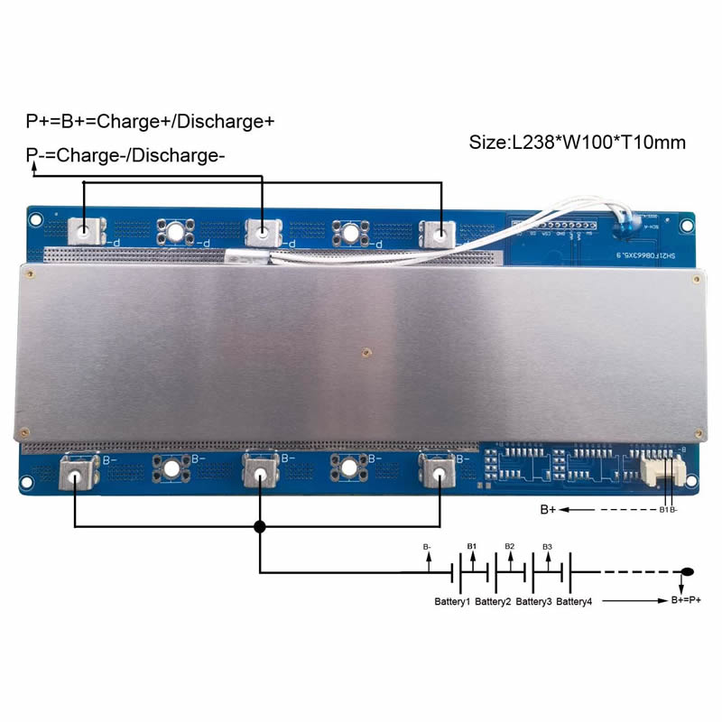 BMS 16S 100A do pakietów akumu – Lifepo4 Battery Pack recenzja i cena