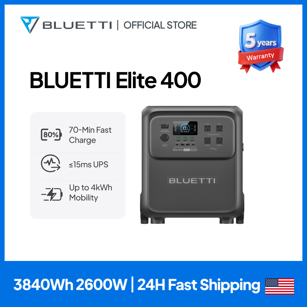 BLUETTI Elite 400 2600W 3840Wh – Lifepo4 Battery Pack recenzja i cena