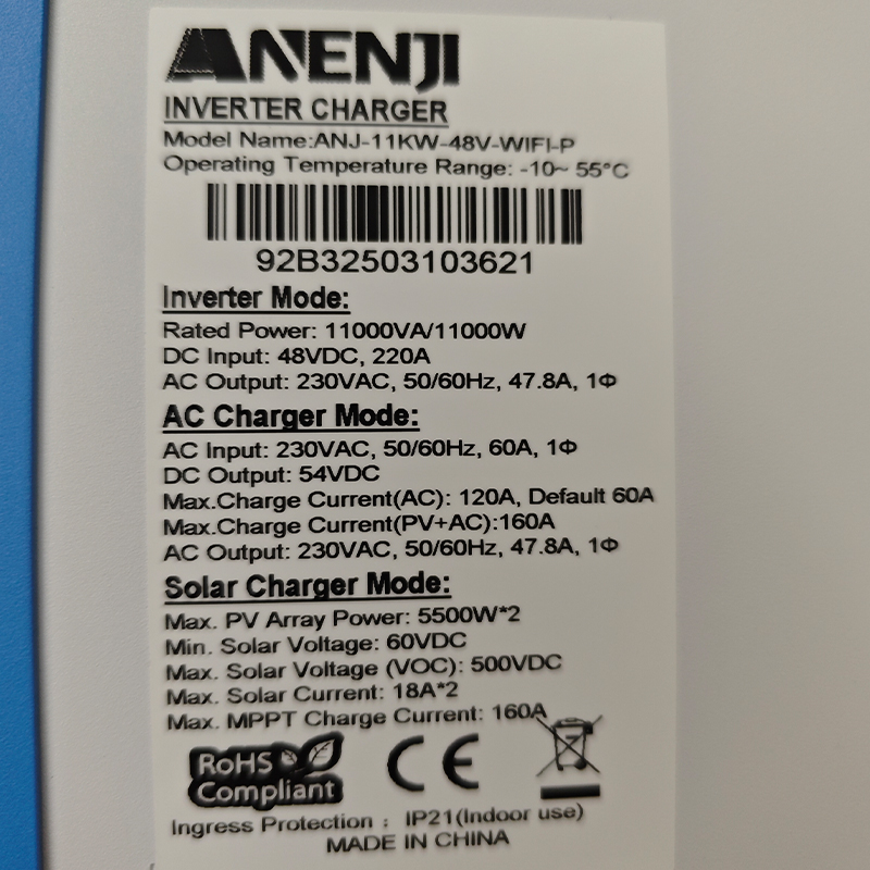 ANENJI 11KW 48V Hybrydowy Inwe – Flexible Solar Panel recenzja i cena