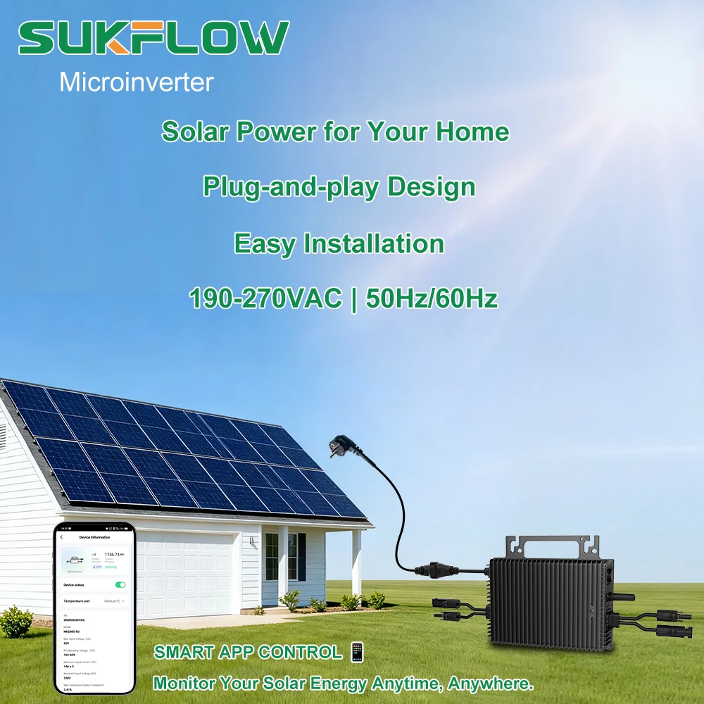 Mikroinwerter sieciowy SUKFLOW – Flexible Solar Panel recenzja i cena