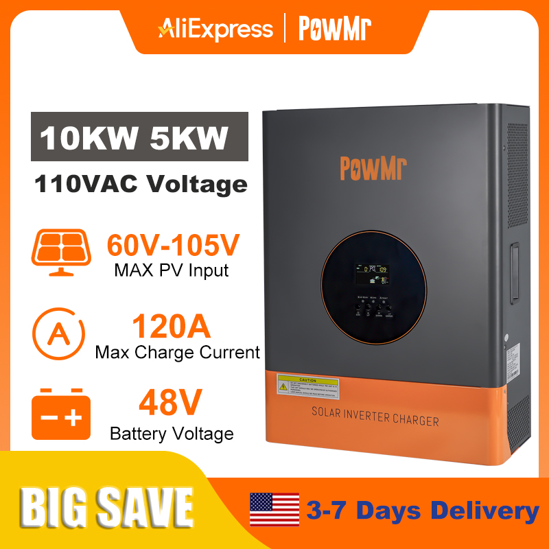 Falownik PowMr 10KW 5KW z Rozd – Flexible Solar Panel recenzja i cena